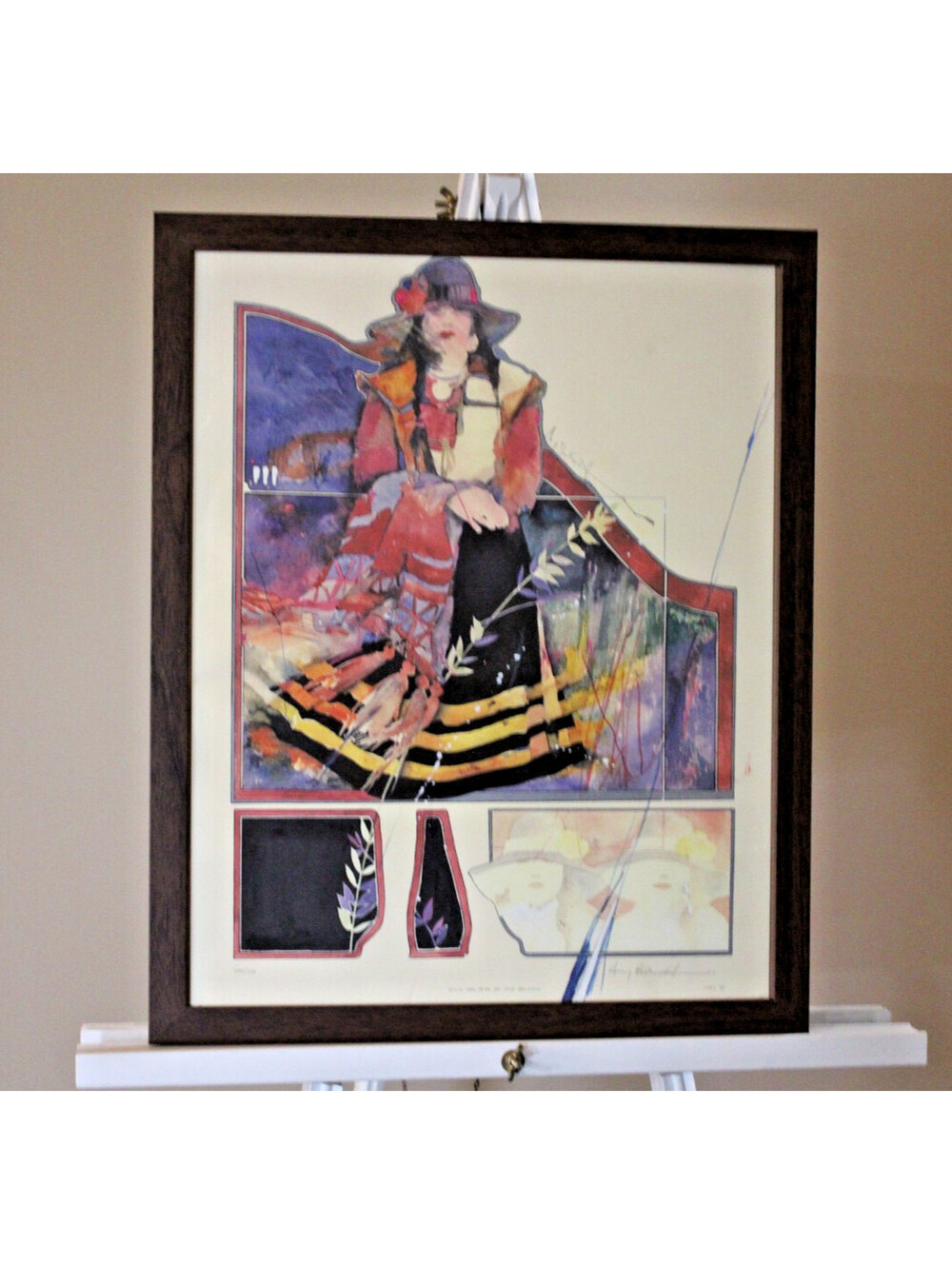 Rare Attic Dreams by Amy Burnette 248/300 Litho 21x15.5" Framed Signed 1984